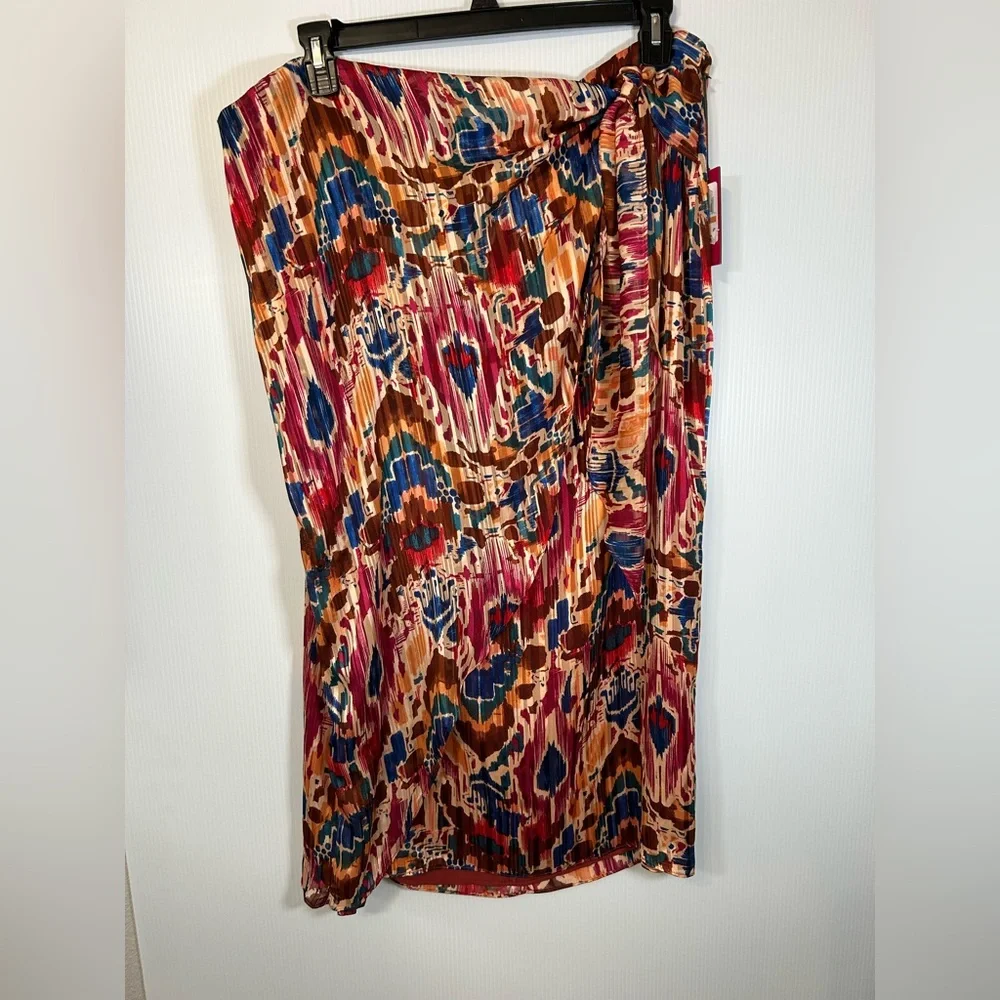 Vince Camuto Tie-Waist Midi Skirt Size 3X NWT
